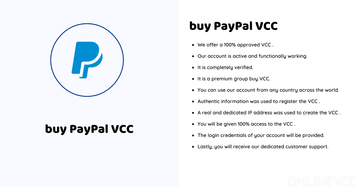 Buy VCC For Paypal